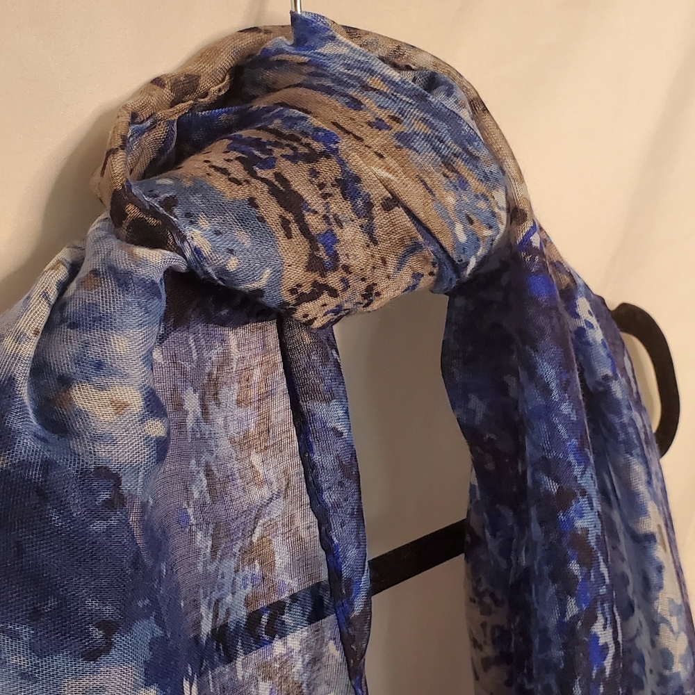 NEW! Beautiful Lightweight Abstract Swirl Scarf ~ Choose Your Color - Picture 8 of 13